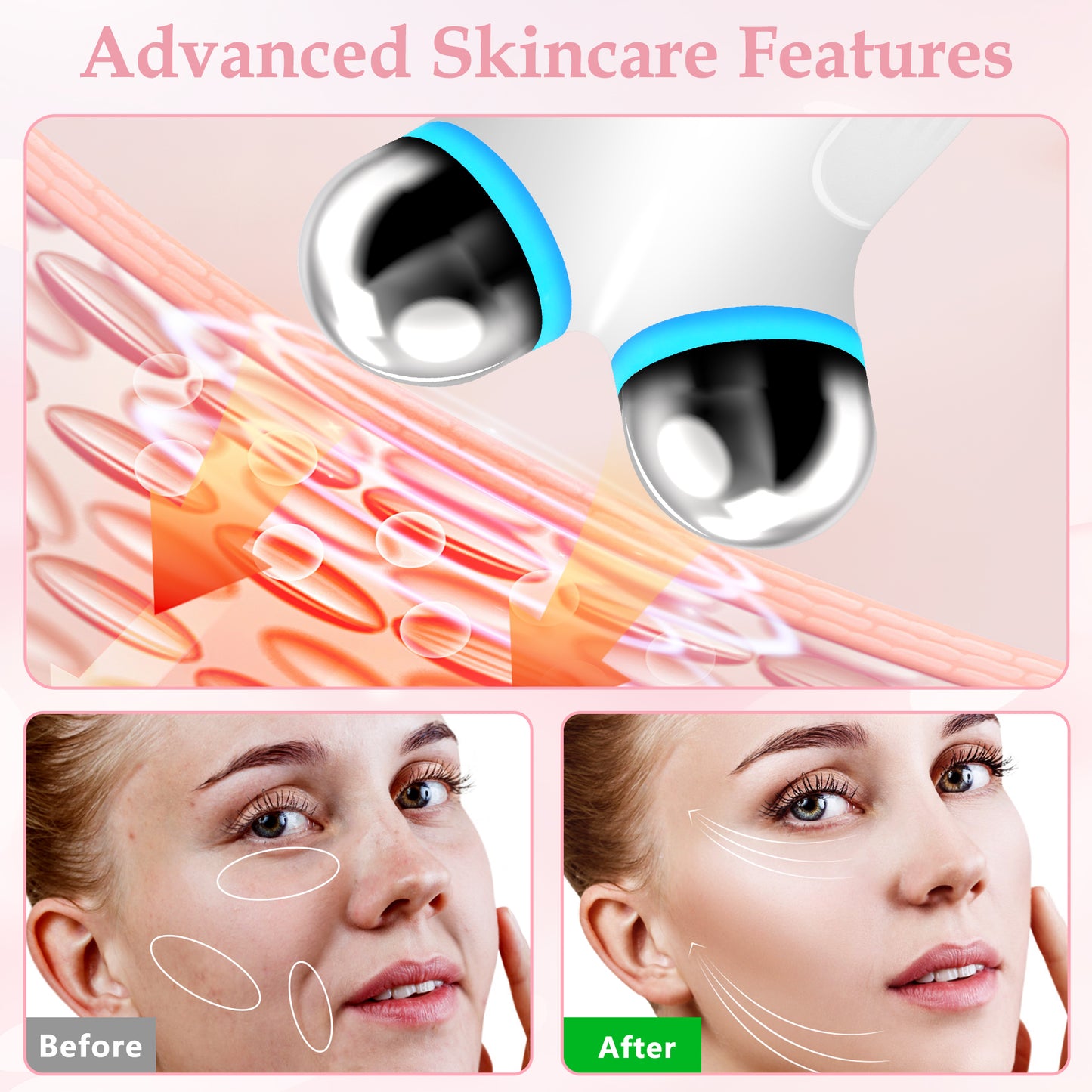Microcurrent Facial Device – Skin Lifting & Firming Beauty Tool