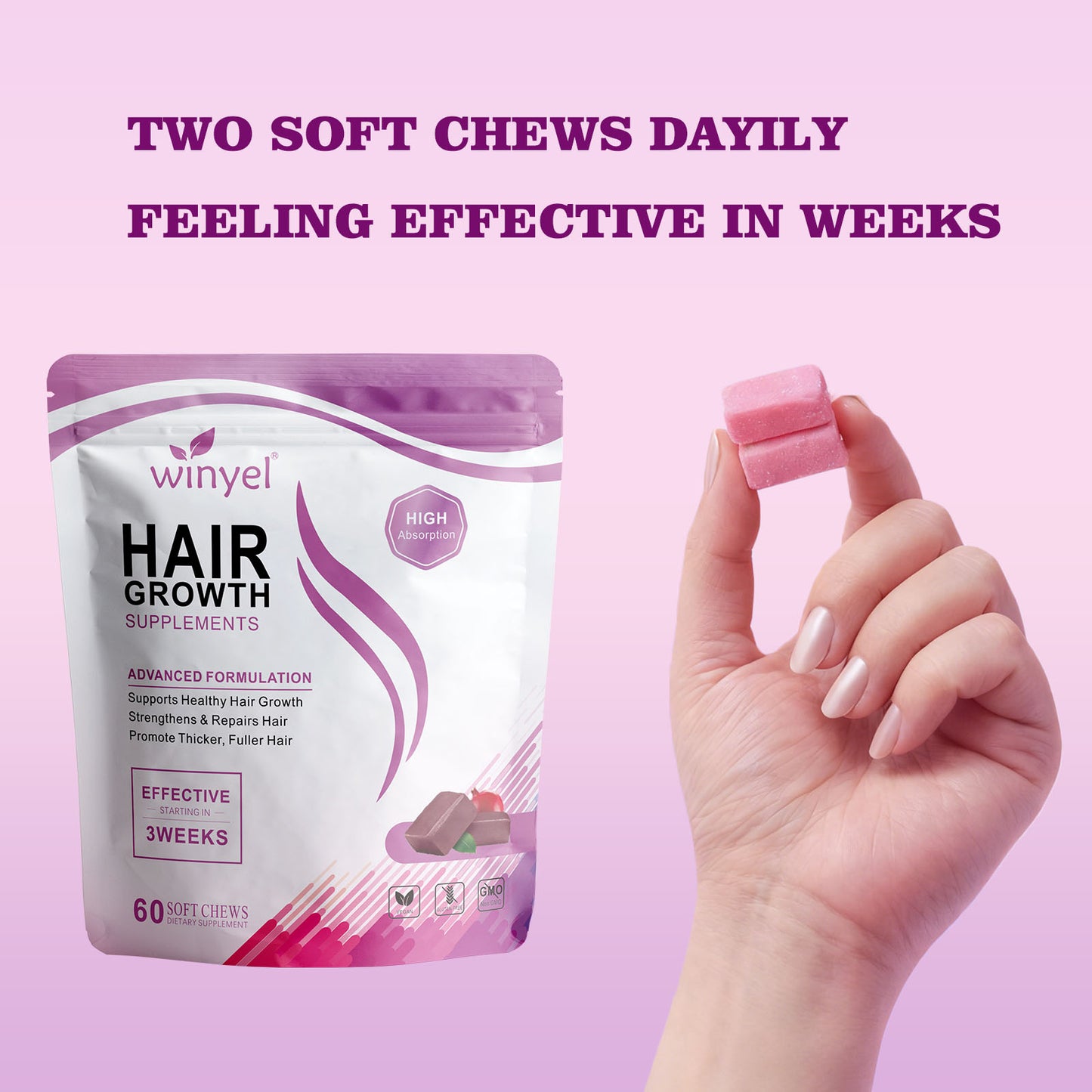 Hair Growth Gummies – Healthy Hair Support