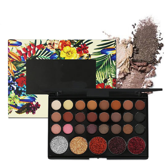 29-Color Nude Eyeshadow Palette – Earthy Smoky Long Lasting Eye Makeup