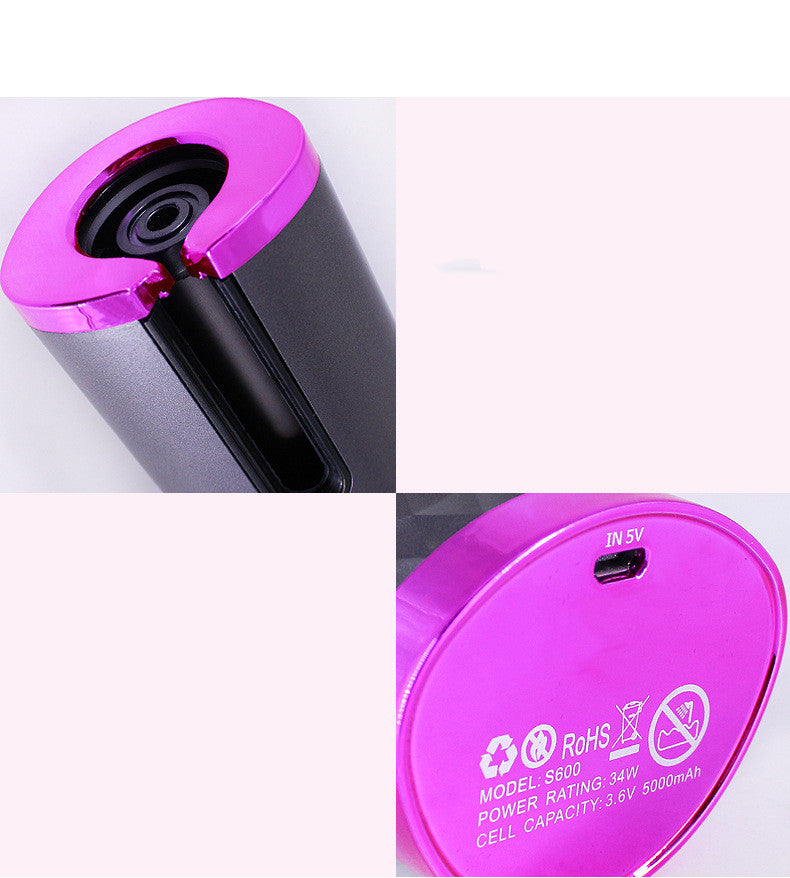 Rechargeable Automatic Hair Curler – Portable LCD Ceramic Curling Iron
