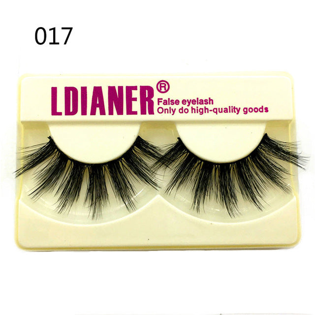25mm Mink False Eyelashes – Wispy Fluffy Dramatic Lashes Reusable