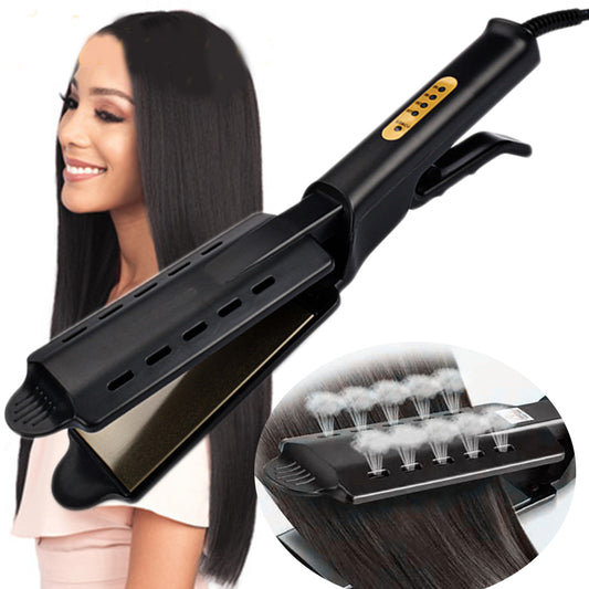 Steam Hair Straightener – Professional Flat Iron for Wet & Dry Hair