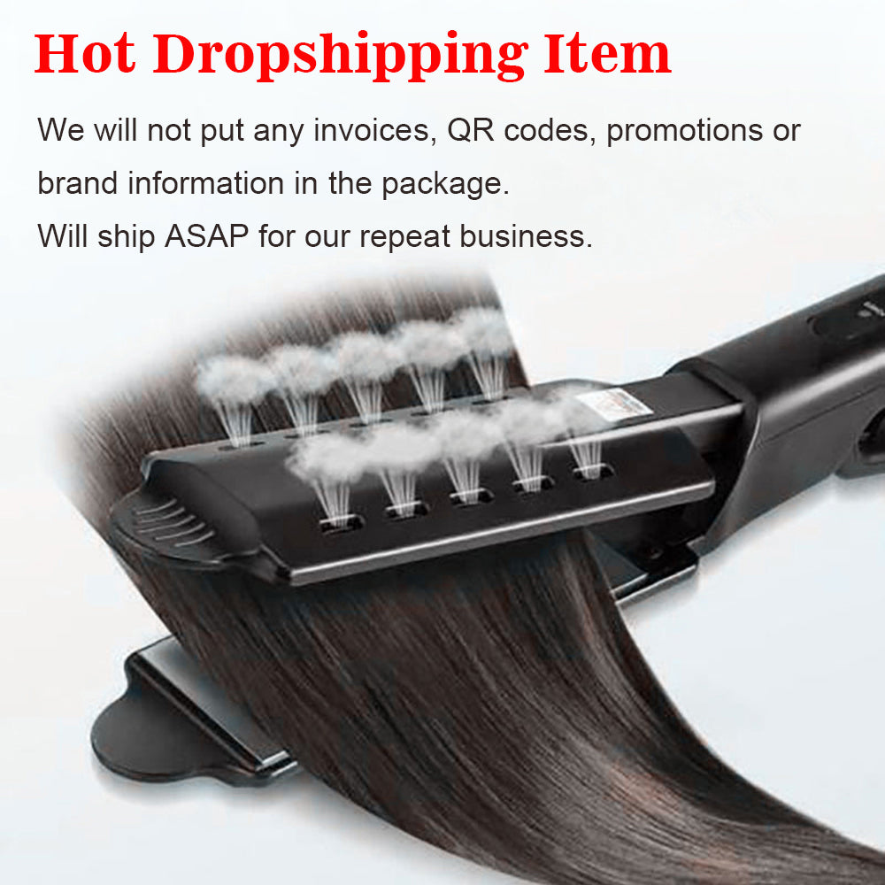 Steam Hair Straightener – Professional Flat Iron for Wet & Dry Hair