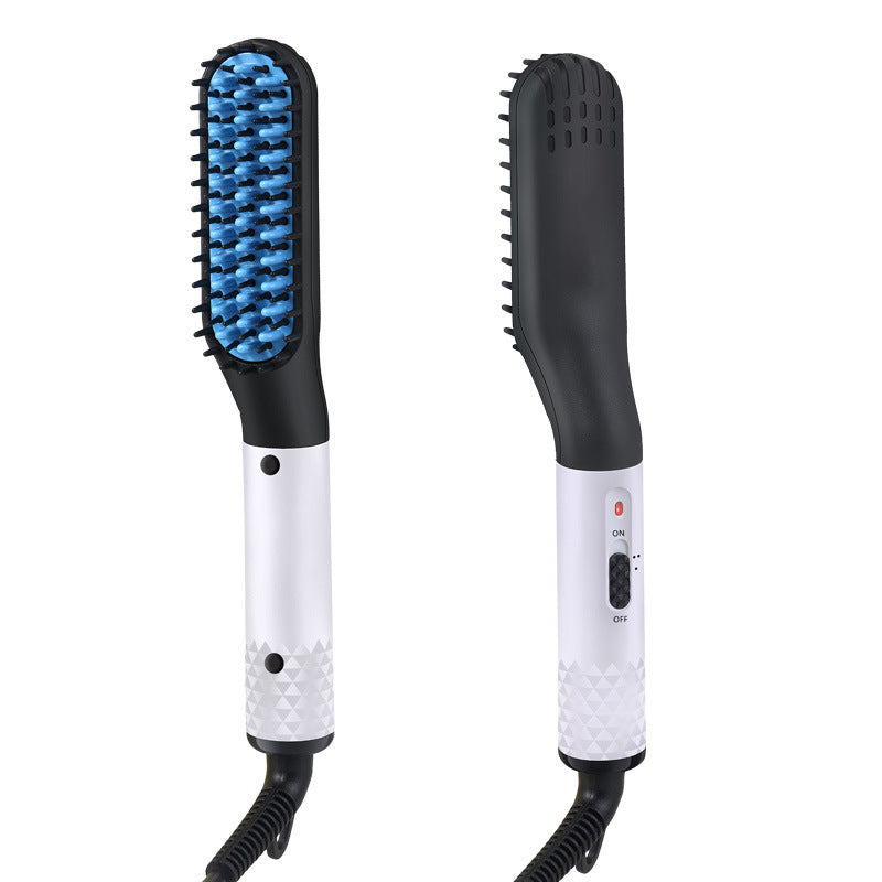 Men’s Hair & Beard Straightener Brush – Multifunctional Heated Comb