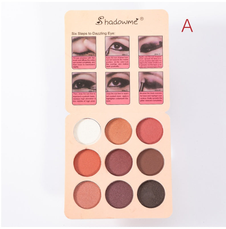 9-Color Matte Eyeshadow Palette – Long Lasting Natural Eye Makeup