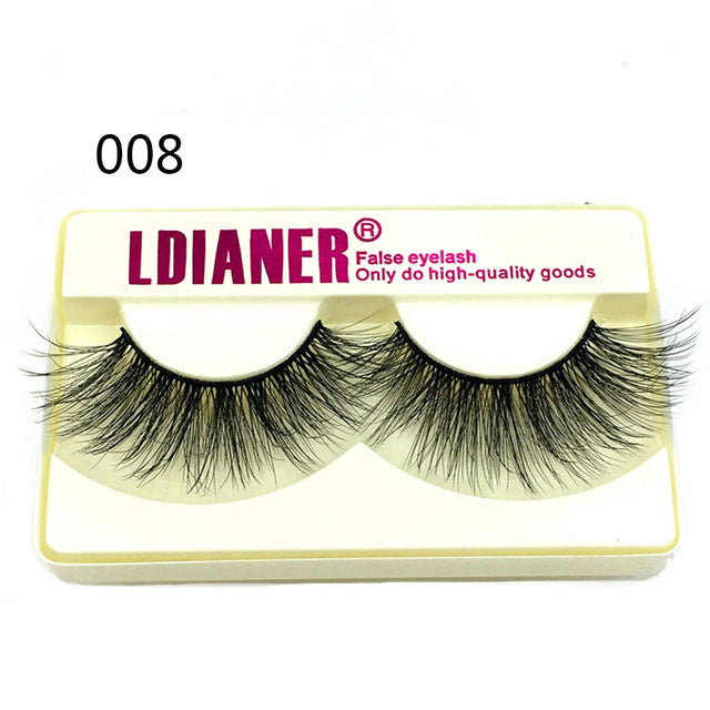 25mm Mink False Eyelashes – Wispy Fluffy Dramatic Lashes Reusable