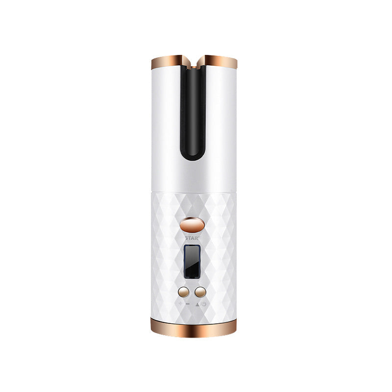 Rechargeable Automatic Hair Curler – Portable LCD Ceramic Curling Iron