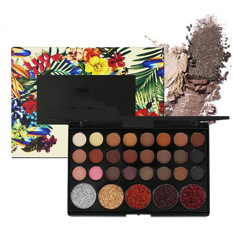 29-Color Nude Eyeshadow Palette – Earthy Smoky Long Lasting Eye Makeup