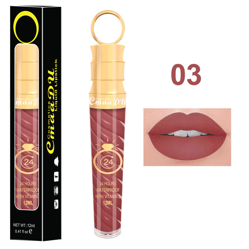 Matte Waterproof Lip Gloss – Long Lasting, Non-Sticky & Smooth Finish