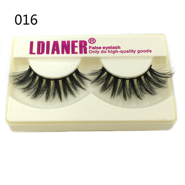 25mm Mink False Eyelashes – Wispy Fluffy Dramatic Lashes Reusable