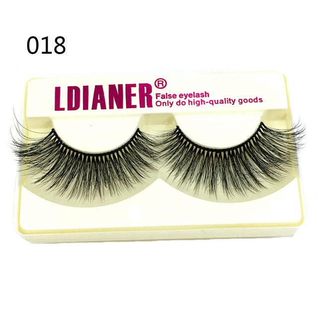 25mm Mink False Eyelashes – Wispy Fluffy Dramatic Lashes Reusable