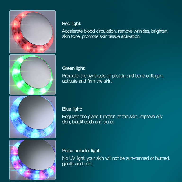 LED Light Therapy Facial Device – Skin Rejuvenation & Anti-Aging Tool