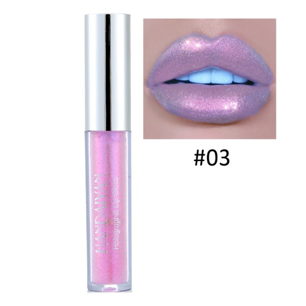 Polarized Shimmer Lip Gloss – Mermaid Glow Holographic Lip Gloss