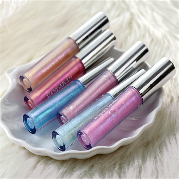Polarized Shimmer Lip Gloss – Mermaid Glow Holographic Lip Gloss