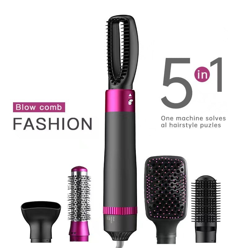 Professional 5-in-1 Hair Dryer Brush – Hot Air Styler, Straightener & Volumizer