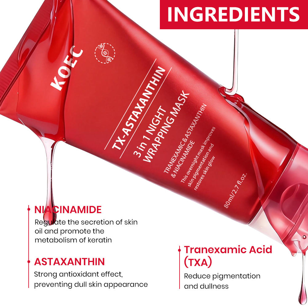 KOEC Astaxanthin Overnight Peel-Off Mask  - Brightening & Firming night Treatment