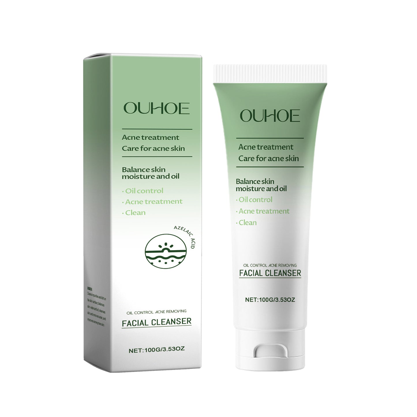 Acne Treatment Facial Cleanser – Daily Oil Control & Deep Cleansing