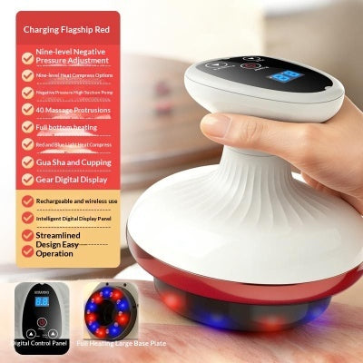 Electric Lymphatic Drainage Body Massager – Gua Sha & Cupping Device