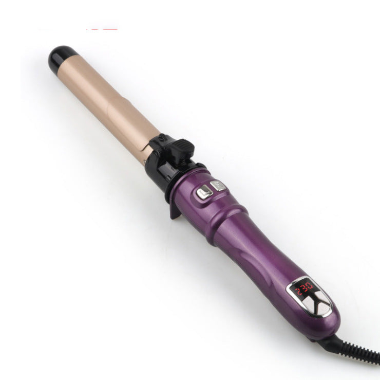 Automatic Hair Curler with LCD Display – Rotating Curling Iron with Instant Heat 30s