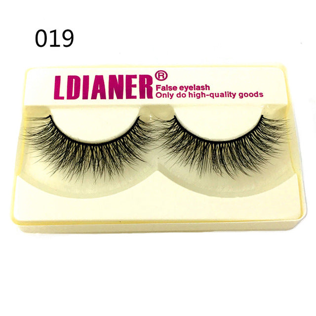 25mm Mink False Eyelashes – Wispy Fluffy Dramatic Lashes Reusable