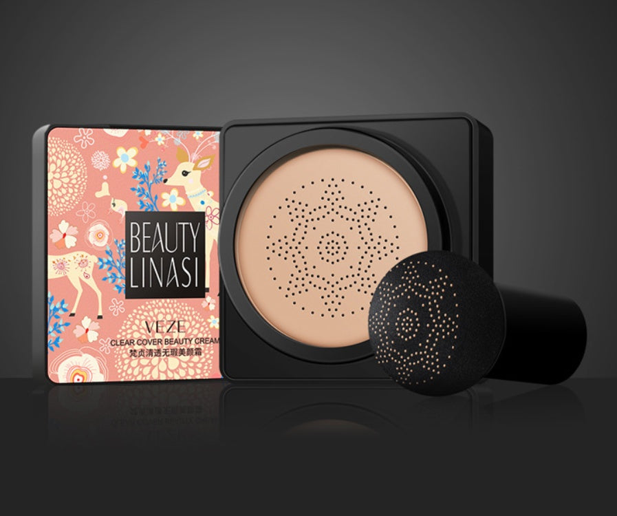 Mushroom Head Air Cushion Foundation – Moisturizing & Natural Finish