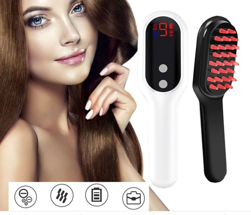 Electric Hair Growth Comb – Red & Blue Light Scalp Massager