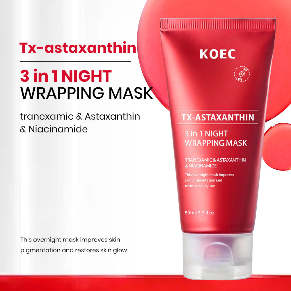 KOEC Astaxanthin Overnight Peel-Off Mask  - Brightening & Firming night Treatment