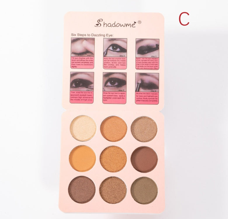 9-Color Matte Eyeshadow Palette – Long Lasting Natural Eye Makeup