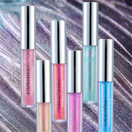 Polarized Shimmer Lip Gloss – Mermaid Glow Holographic Lip Gloss