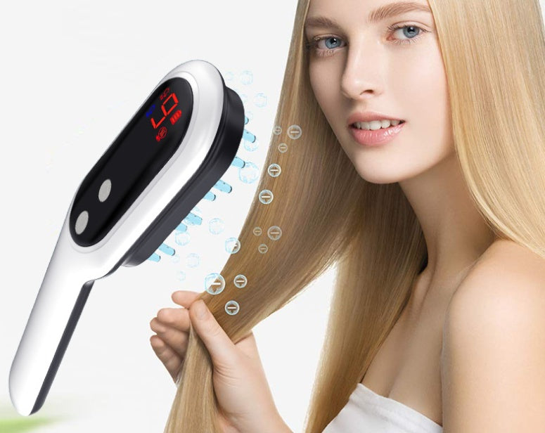 Electric Hair Growth Comb – Red & Blue Light Scalp Massager