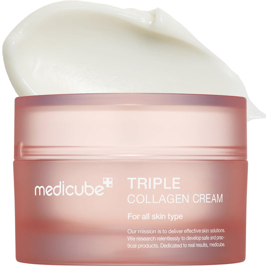 Medicube Triple Collagen Cream - Hydrating & Firming Moisturizer with Hyaluronic Acid